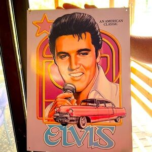 Elvis Metal Poster An American Classic 12.5 x 17.25 inches Younger 50s Version
